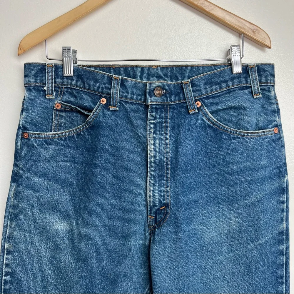 Vintage Orange Tab Levi’s 517 Straight Leg Blue Jeans